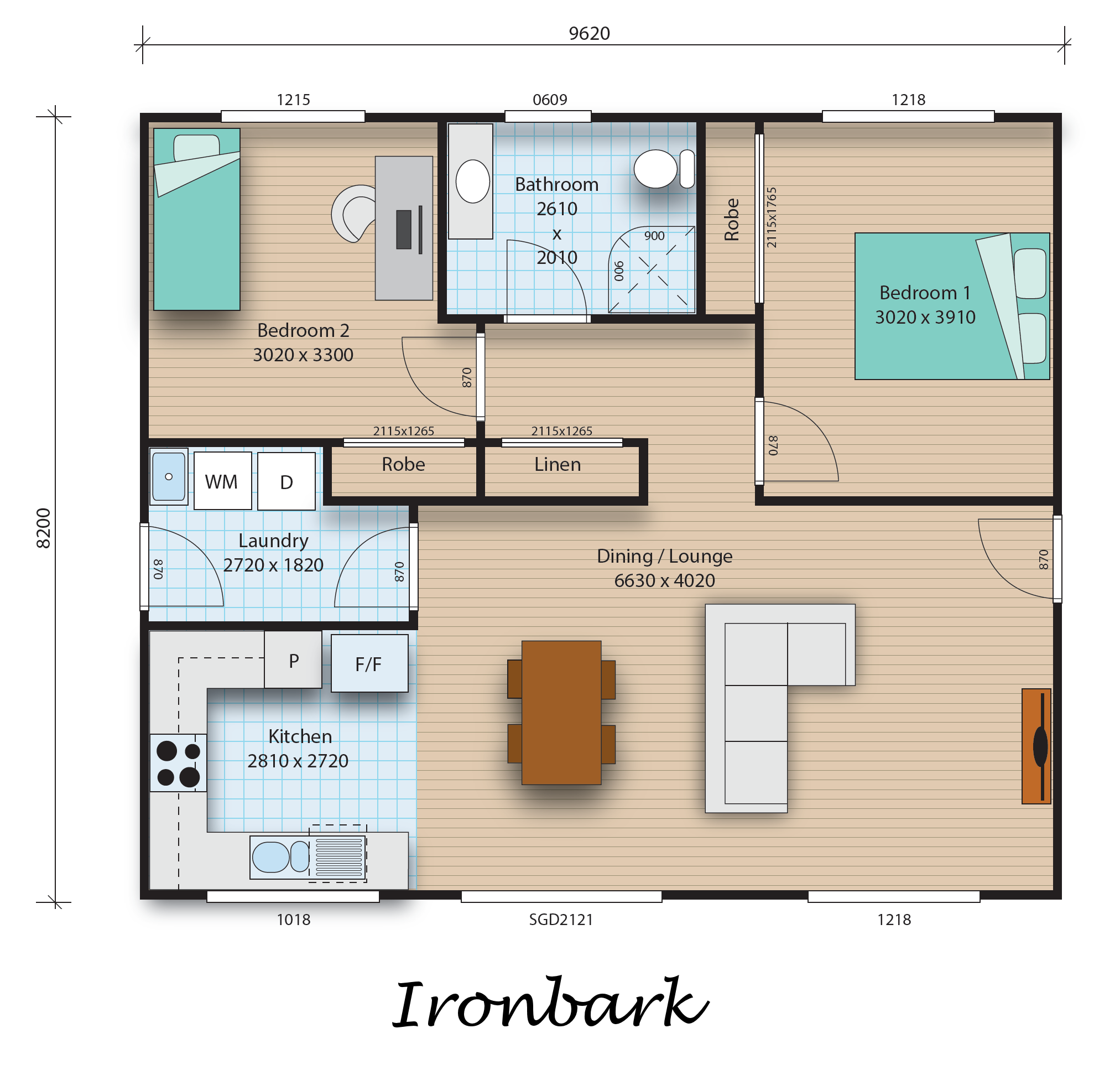 Ironbark floorplan image