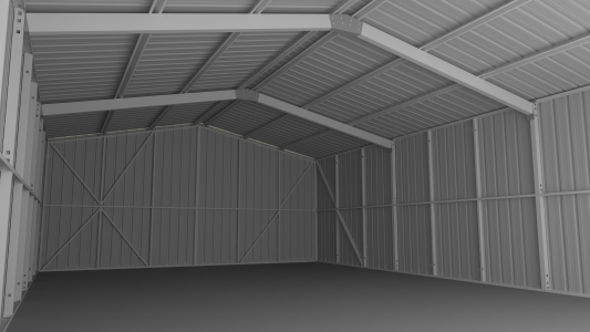 Stud Frame Shed Internal